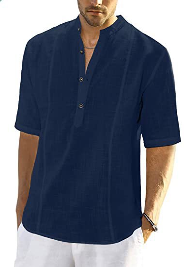 Mangas de Camisa de Lino para Hombre.