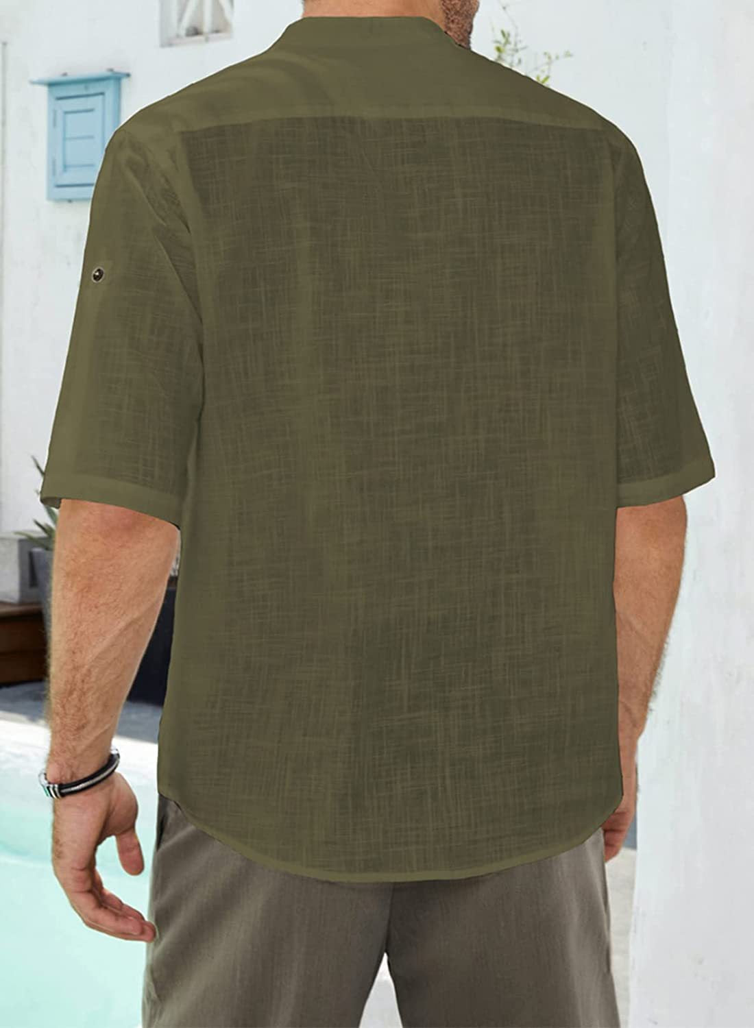 Mangas de Camisa de Lino para Hombre.