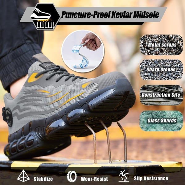 Knob Anti-Smash Anti-Slip Safety Sneakers