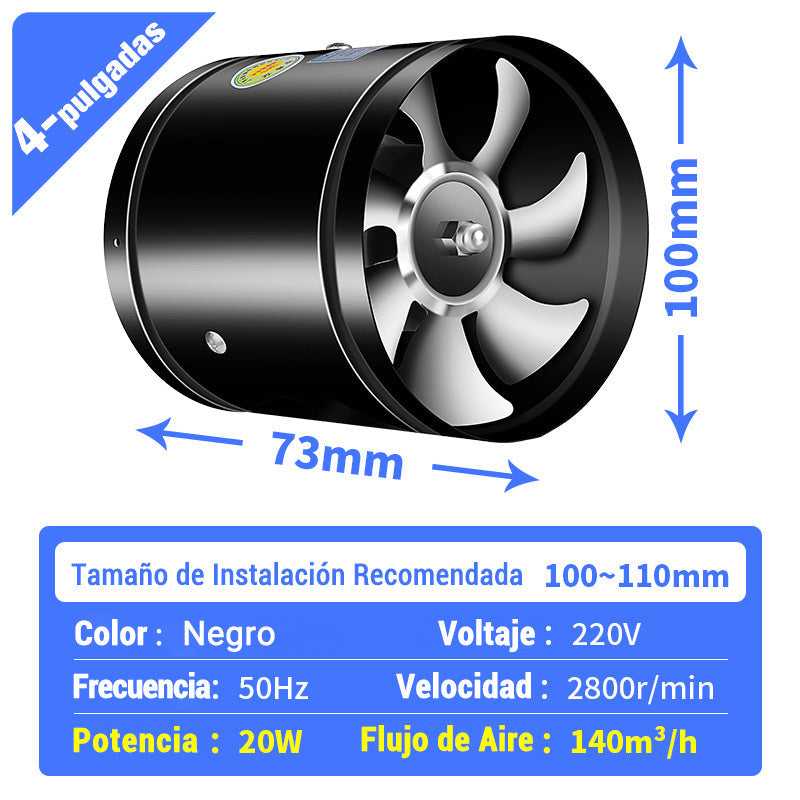 [Súper Aspiración] Ventilador de Escape Multifuncional Mudo y Potente