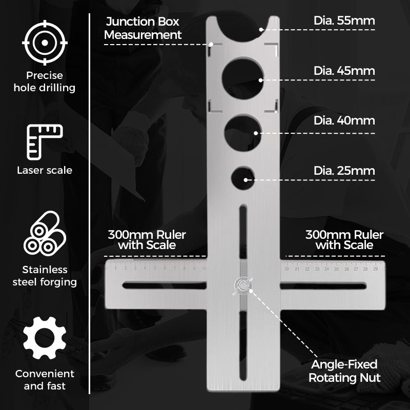 💥Tools Revolution💪Ceramic Tile Hole Locator