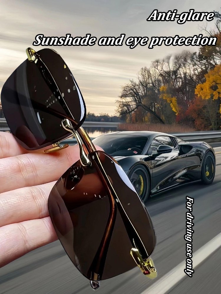 🔥BUY 1 GET 1 FREE🔥Crystal Stone Frameless Protective Sunglasses