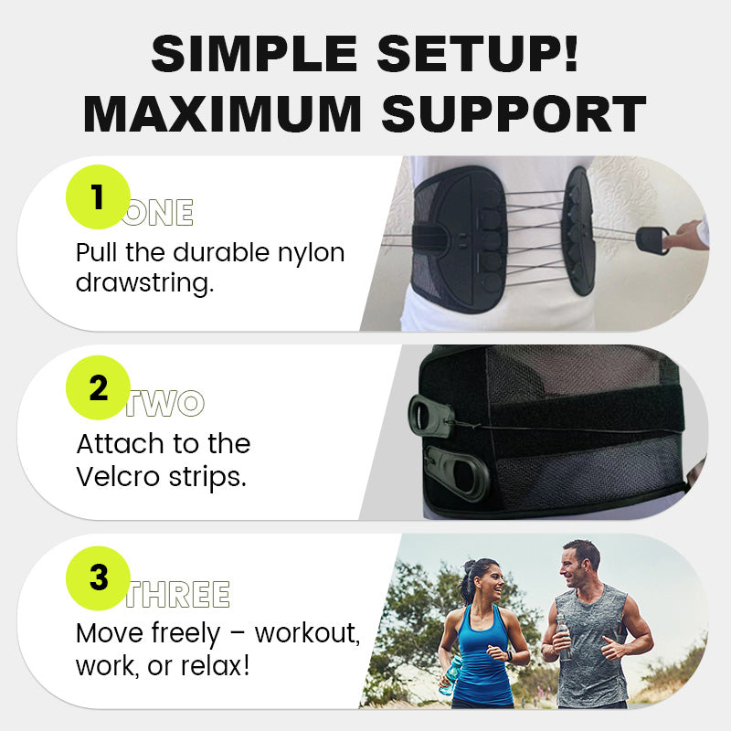 Adjustable Lumbar Support Belt Lower Back Brace