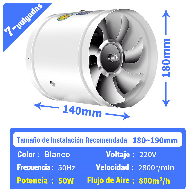 [Súper Aspiración] Ventilador de Escape Multifuncional Mudo y Potente