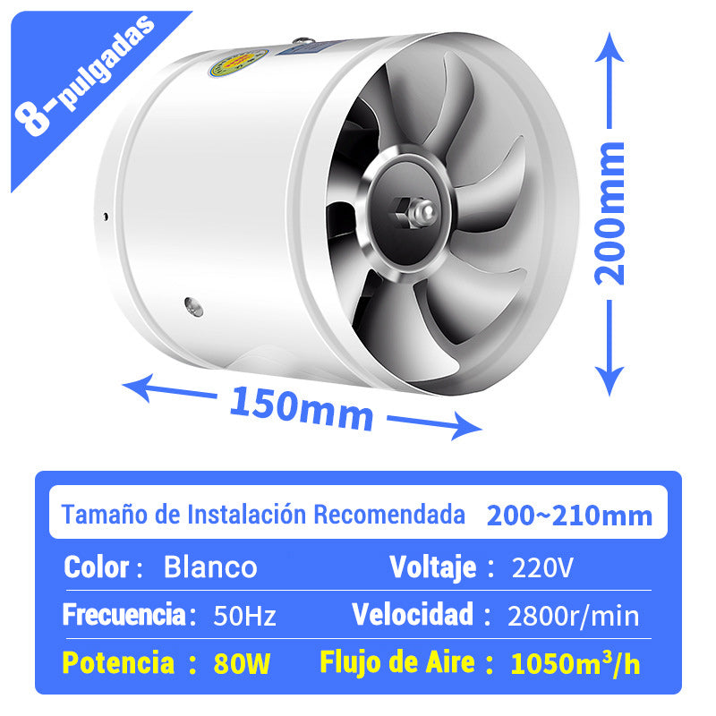 [Súper Aspiración] Ventilador de Escape Multifuncional Mudo y Potente