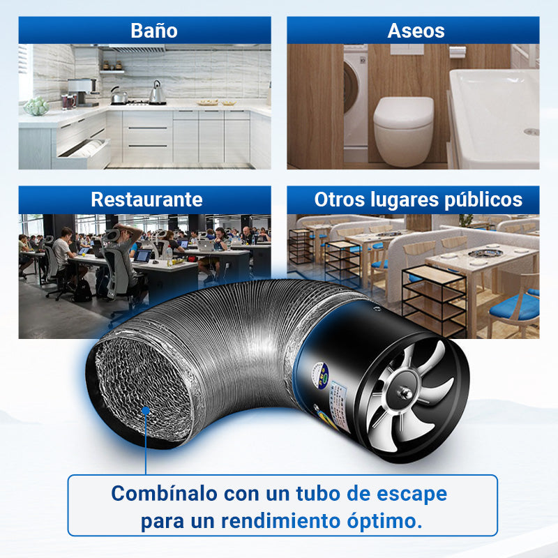 [Súper Aspiración] Ventilador de Escape Multifuncional Mudo y Potente