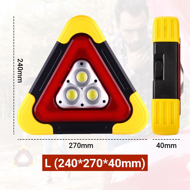 Luz solar de emergencia triangular de advertencia en carretera 2 en 1