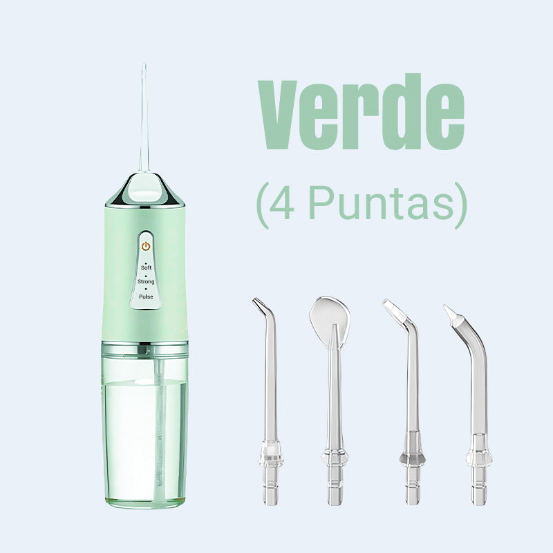 🦷Hilo dental de pulso eléctrico, ¡el potente flujo de agua penetra en los espacios entre los dientes, MAX potencia de limpieza!🦷