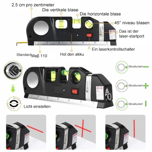 4-in-1 laser measurement tool