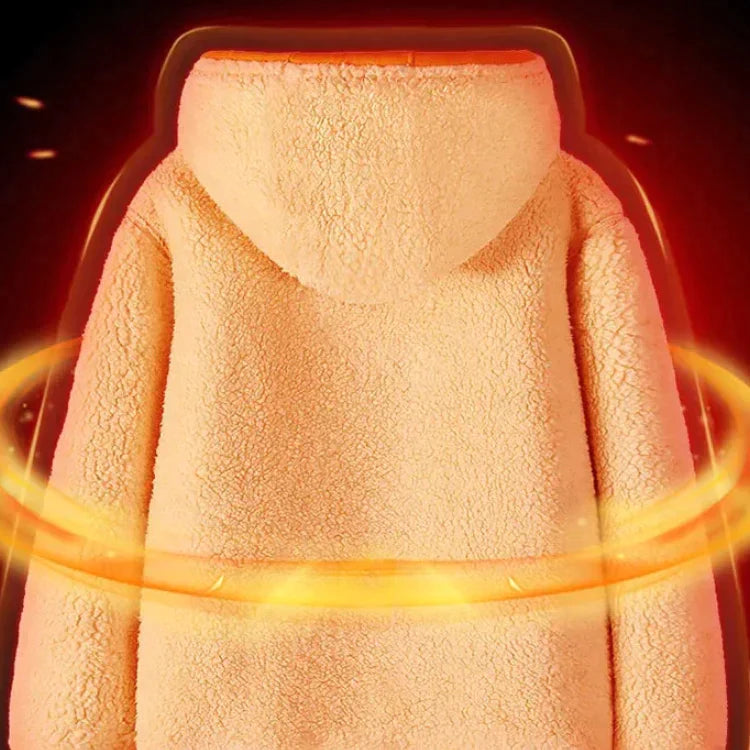 🔥Envío Gratis🔥Chaqueta con capucha polar de doble capa para hombre