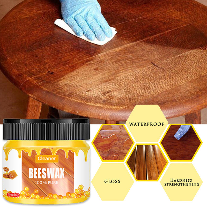 Beeswax Furniture Cleaner & Polish with Sponge