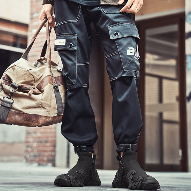 Zapatos de moda prácticos de caña alta y antideslizantes para hombres